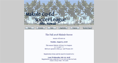 Desktop Screenshot of makulesoccer.com